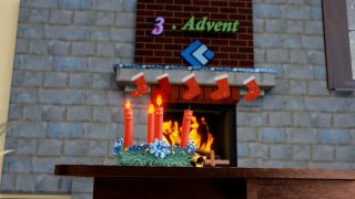 Am dritten Advent wird die 3. Kerze am Adventskranz von CIO angezündet
